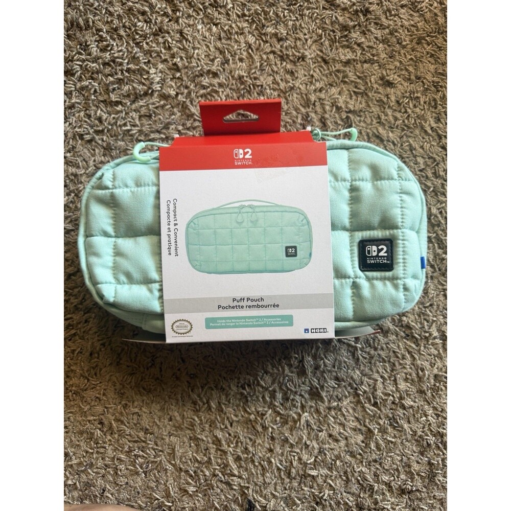 HORI Puff Pouch (Cozy Green) for Nintendo Switch 2